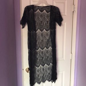 Black cardigan from Charlotte Russe